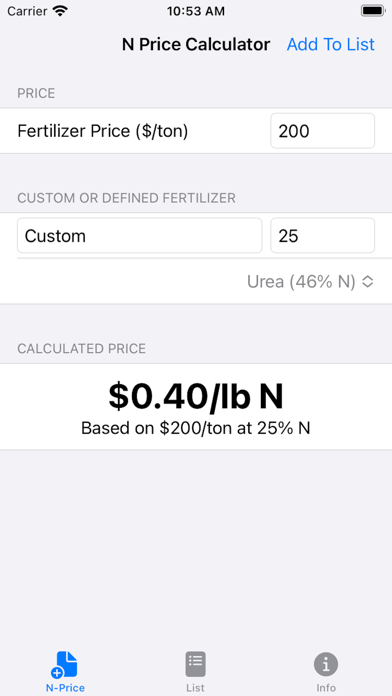 N Price Calculator スクリーンショット