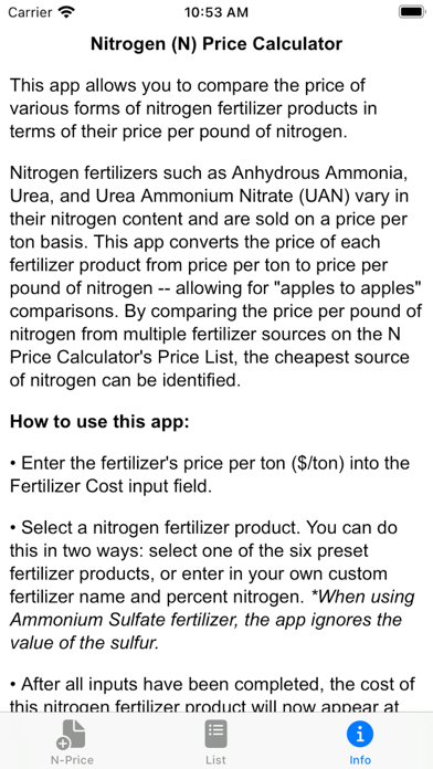 N Price Calculator スクリーンショット
