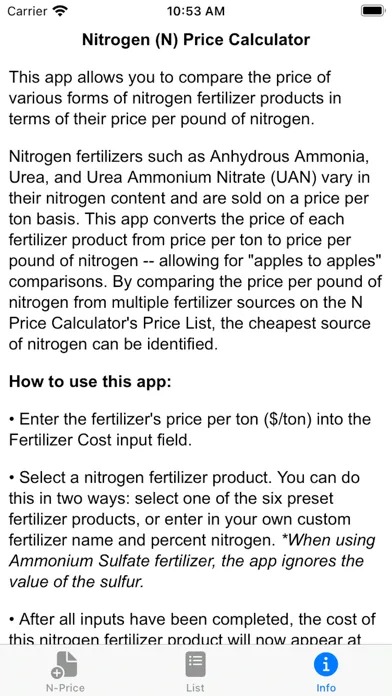 ภาพหน้าจอของ N Price Calculator
