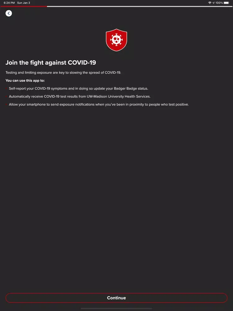 Ảnh chụp màn hình của Safer Badgers iPad 