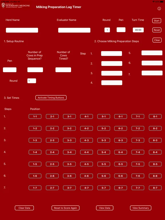 Скриншоты Milking Prep Lag Timer iPad 