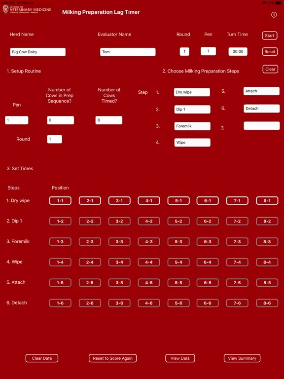 Скриншоты Milking Prep Lag Timer iPad 