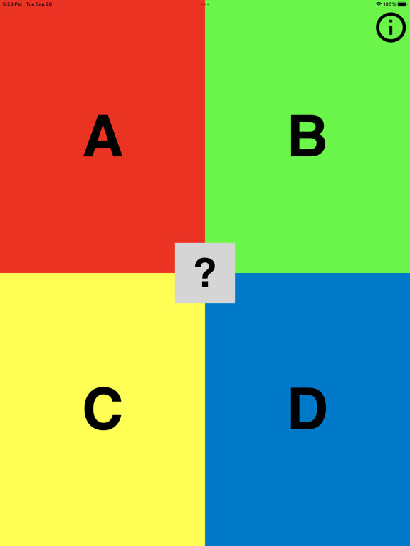 Zrzuty ekranu ABCD Cards iPad 
