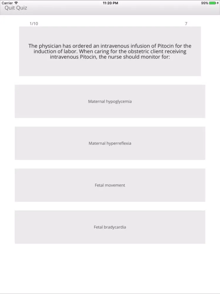 Zrzuty ekranu NCLEX RN Study Guide iPad 
