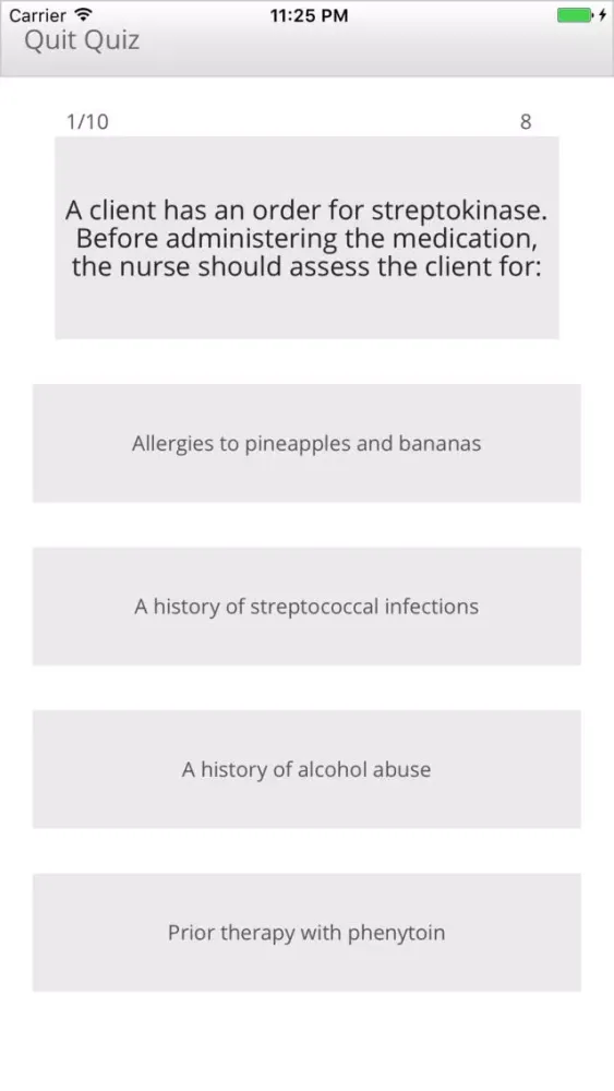 Zrzuty ekranu NCLEX RN Study Guide