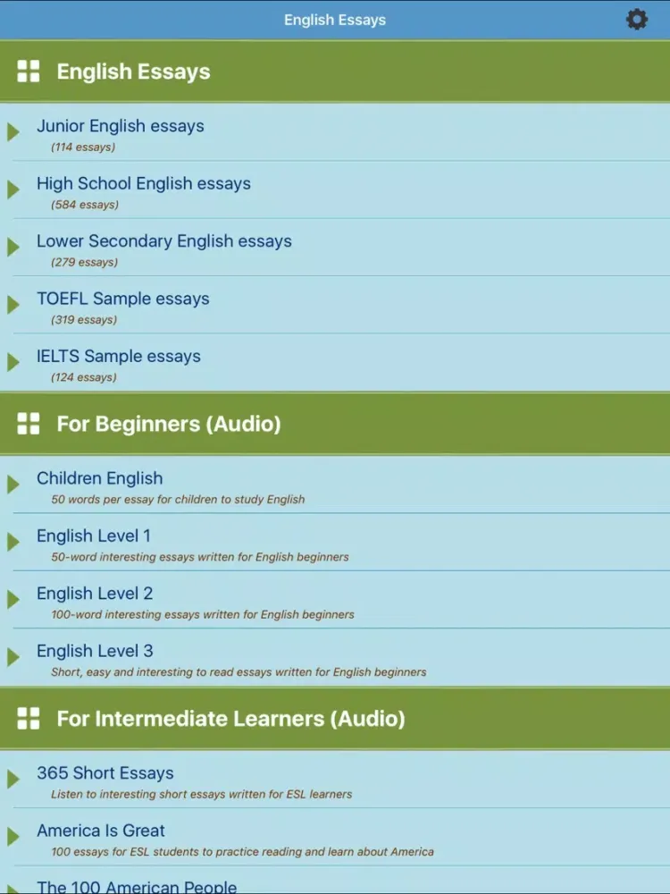 صور Learn English Essays iPad 