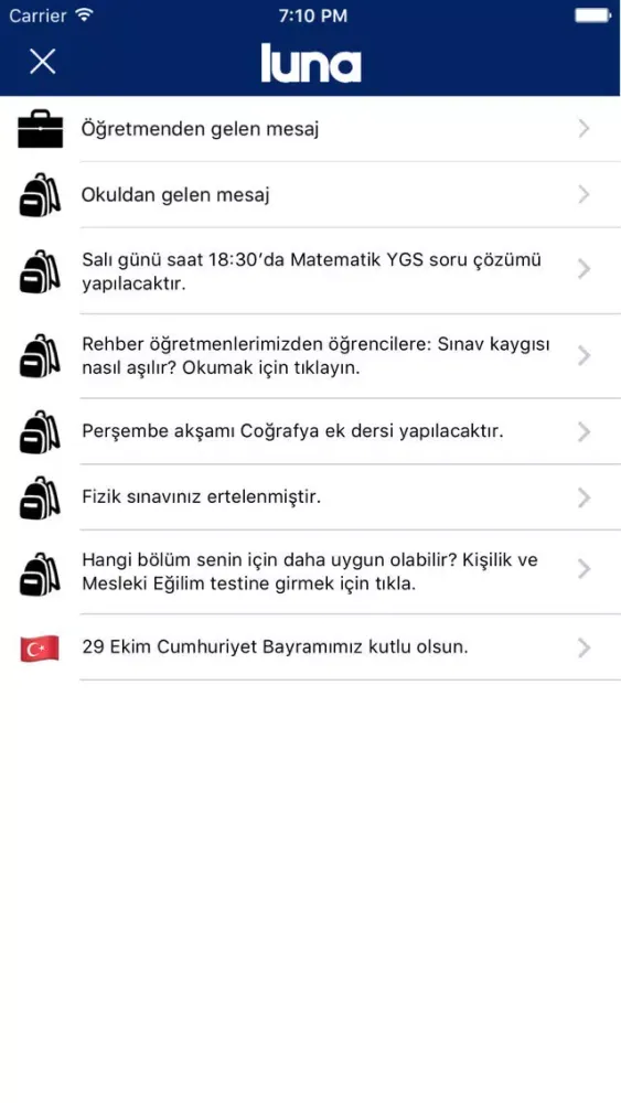 Screenshot di Luna
