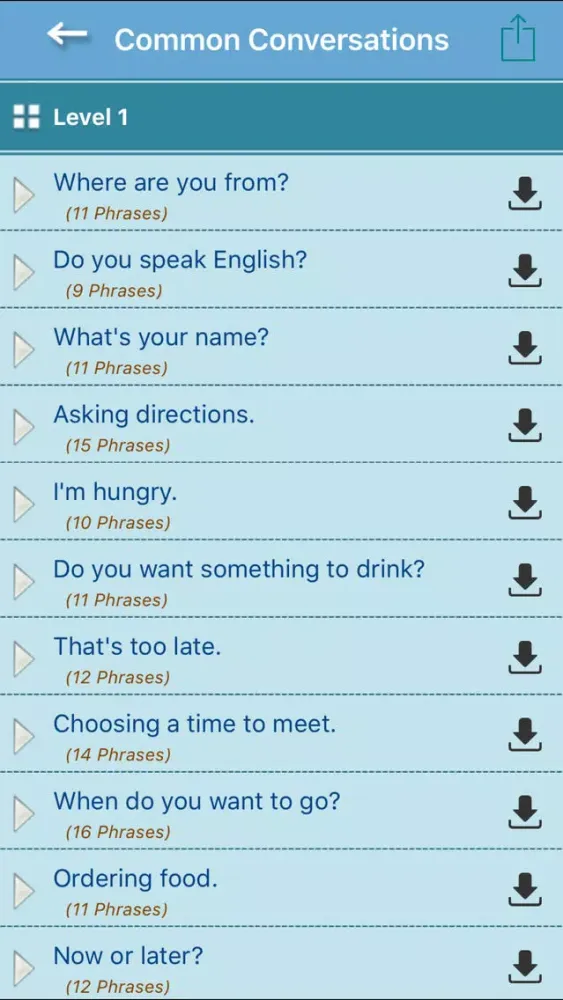 Capturas de tela do Speak Better English‎
