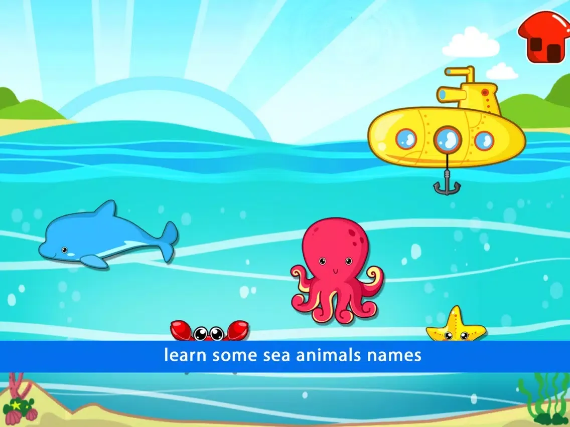 تصاویر Baby Learn Sea Animal Names iPad 