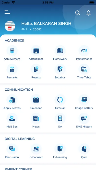 SHIS Parent App スクリーンショット
