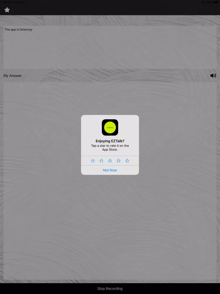 Tangkapan skrin EZtalk: Face to face messenger iPad 