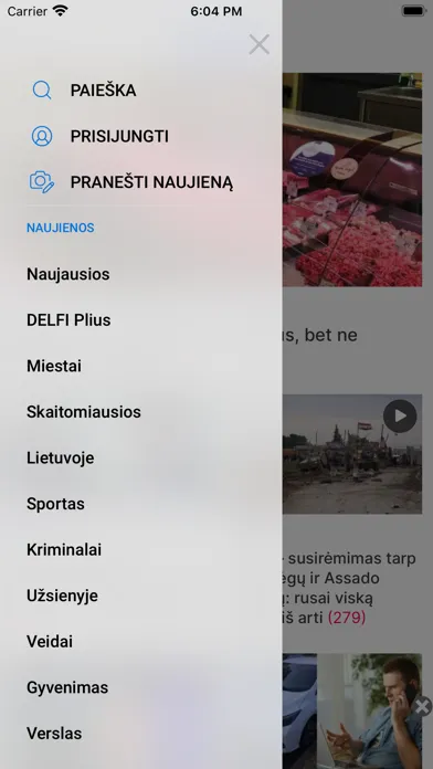 Ảnh chụp màn hình của www.delfi.lt