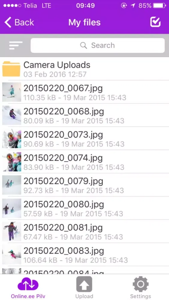 Online.ee pilv Screenshots