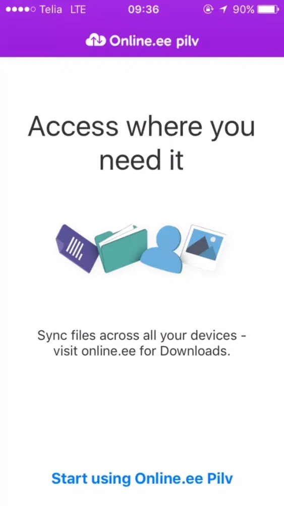 Online.ee pilv Screenshots