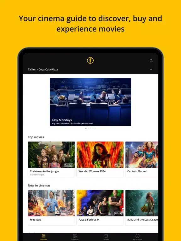 Forum Cinemas Estonia iPad  سکرین شاٹس