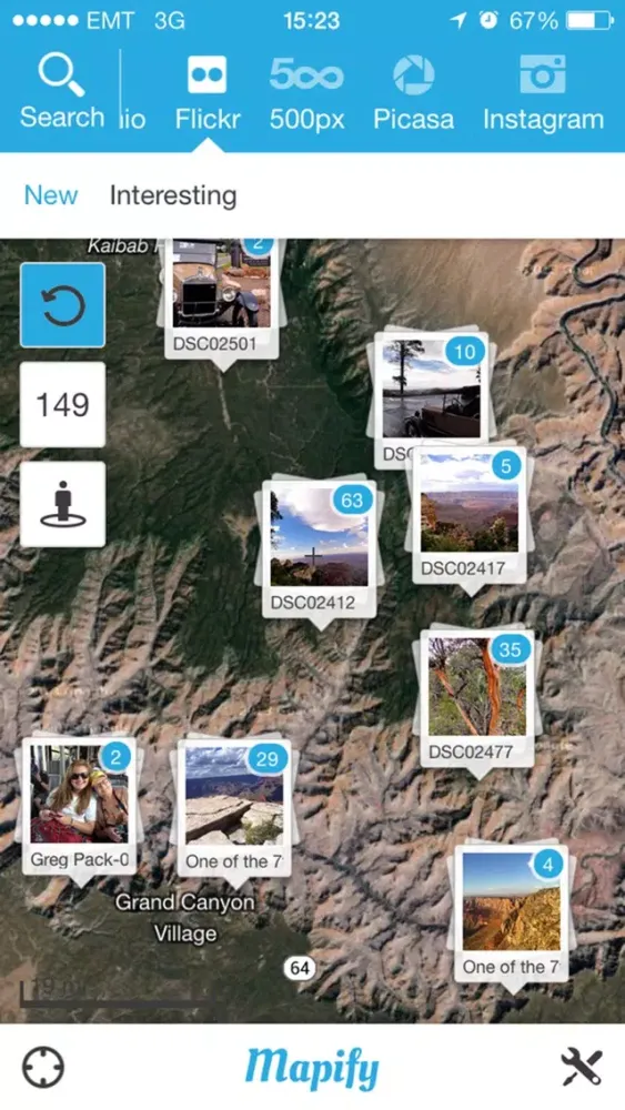 Mapify App - Real Time Media on Map Screenshots