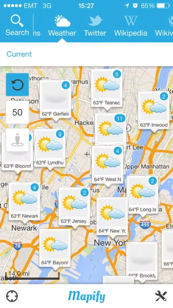 Mapify App - Real Time Media on Map Screenshots