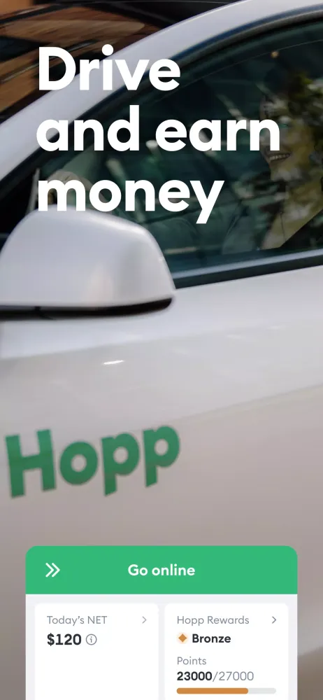 Hopp Driver Screenshots