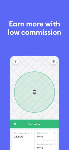 Ảnh chụp màn hình của Bolt Driver: Drive & Earn