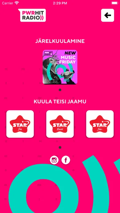Ảnh chụp màn hình của Power Hit Radio Eesti