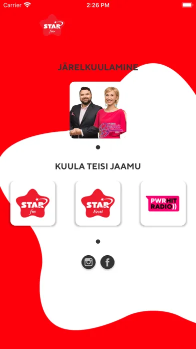 Capturas de tela do Star FM+