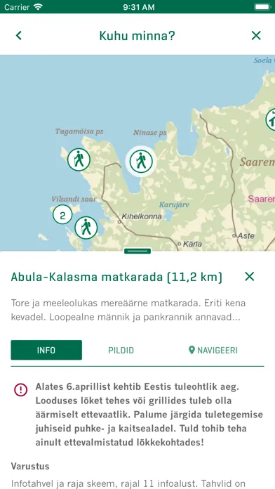 Captures d'écran de RMK Loodusega koos