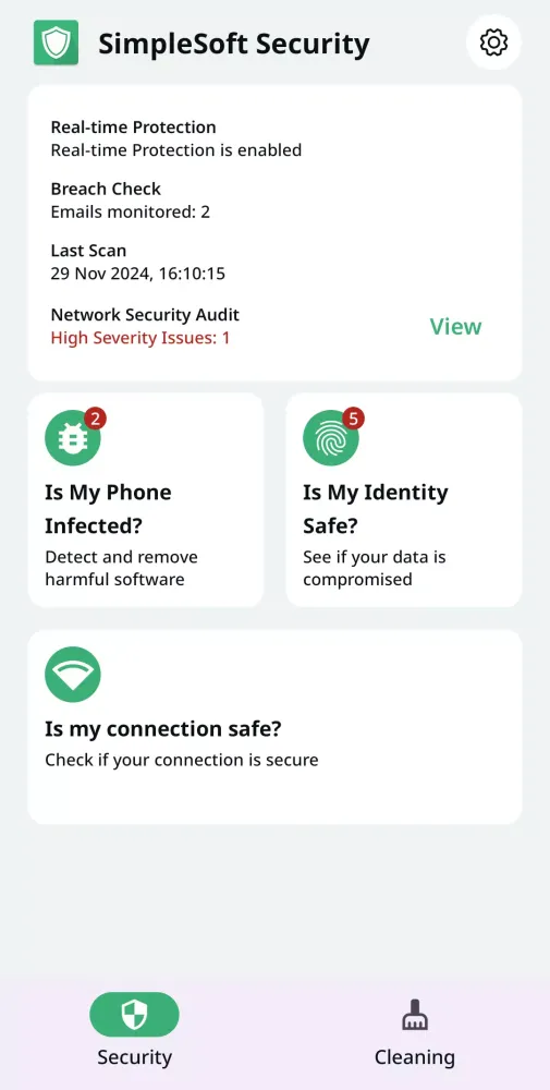 Capturas de pantalla de Cyber Security & Antivirus