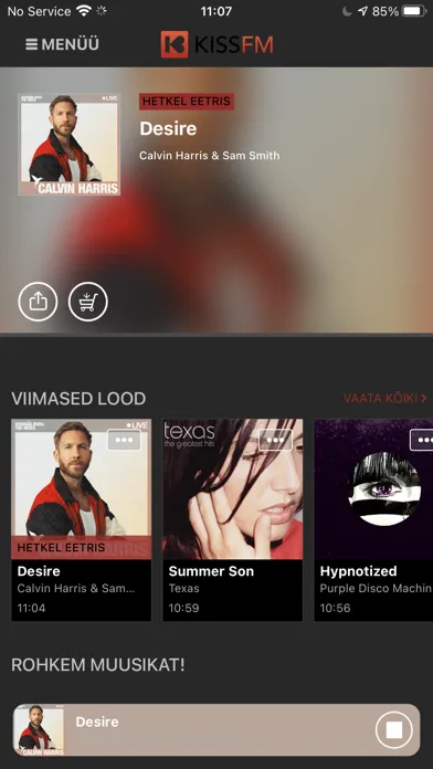Kiss FM Estonia Ekran Görüntüleri
