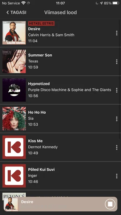 Kiss FM Estonia Ekran Görüntüleri