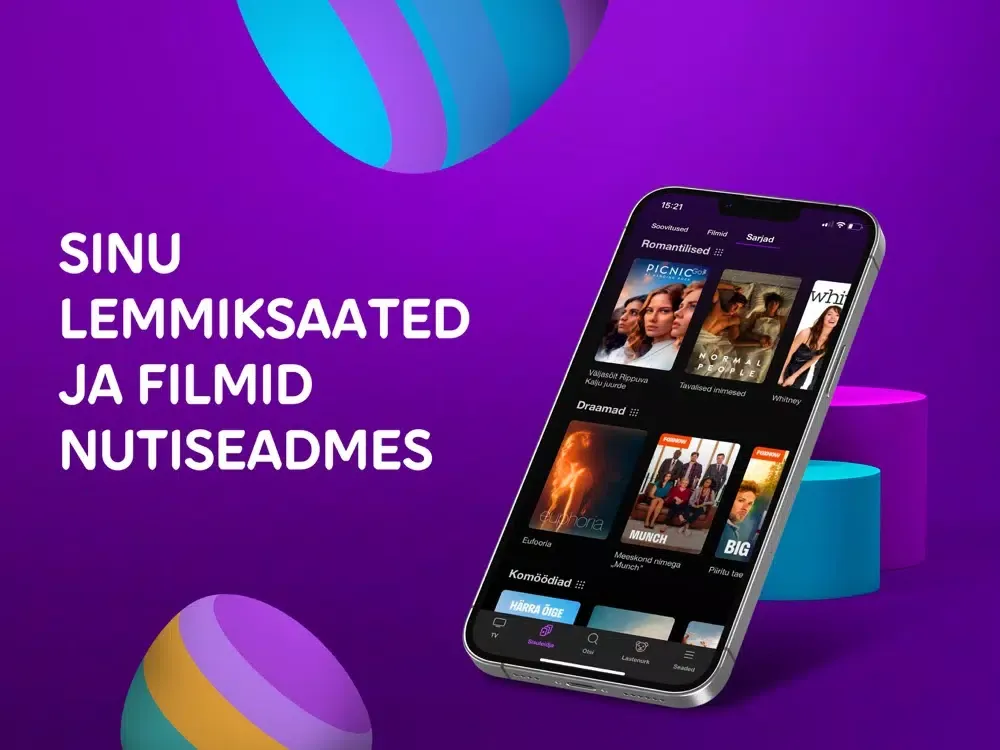 Ảnh chụp màn hình của Telia TV Eesti iPad 