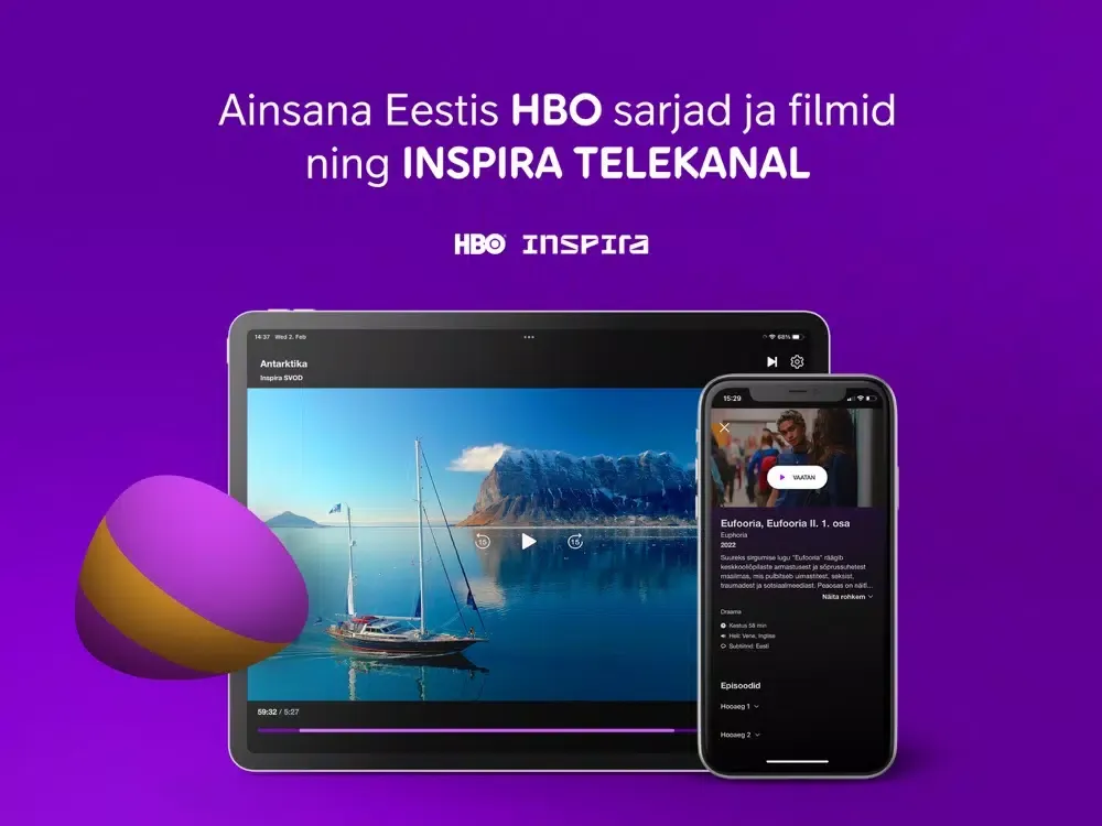 Ảnh chụp màn hình của Telia TV Eesti iPad 