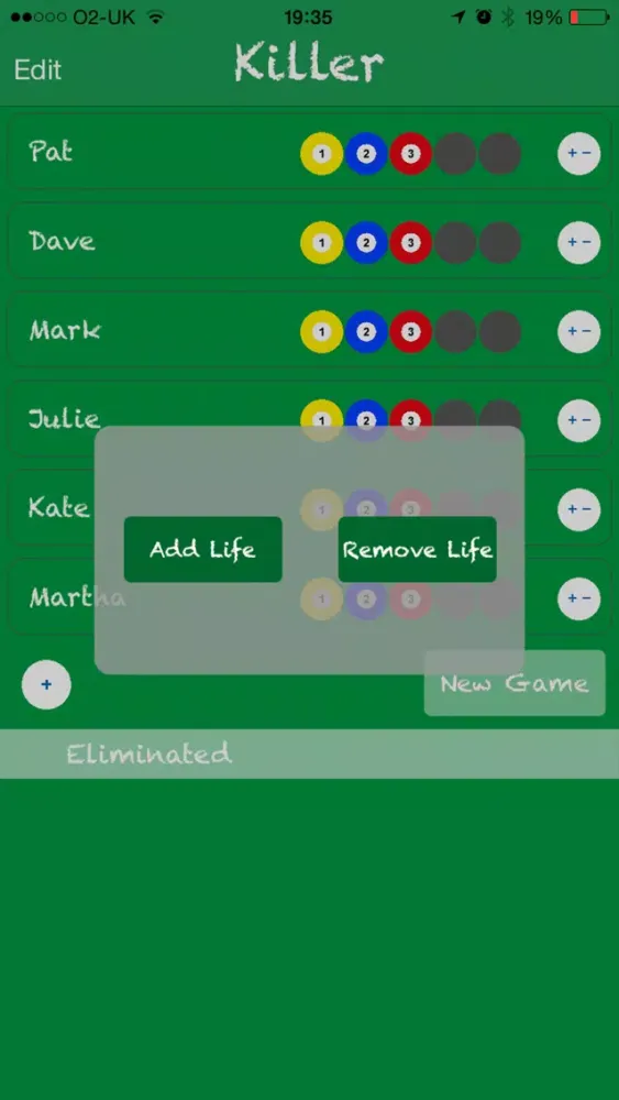 Zrzuty ekranu Killer Pool Scoring Tool Free