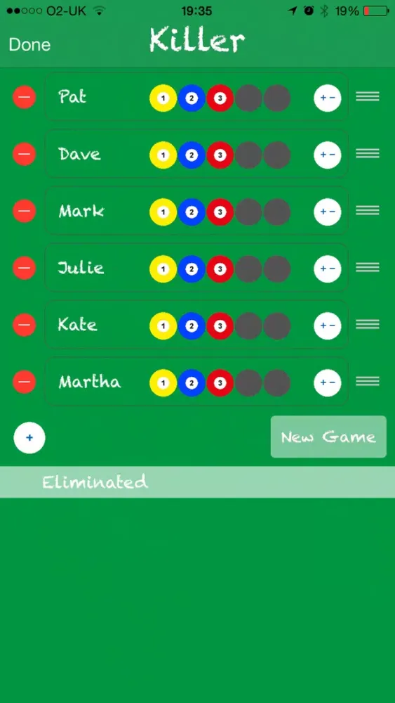 Zrzuty ekranu Killer Pool Scoring Tool Free