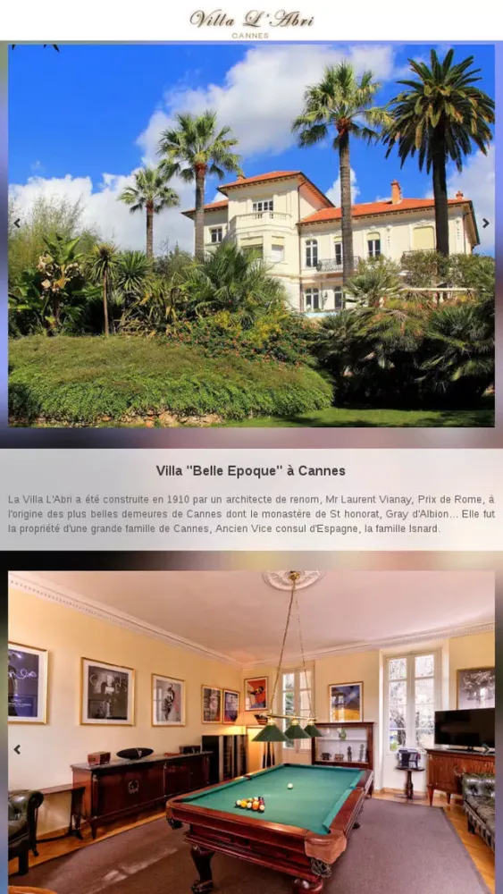 Villa l'Abri سکرین شاٹس