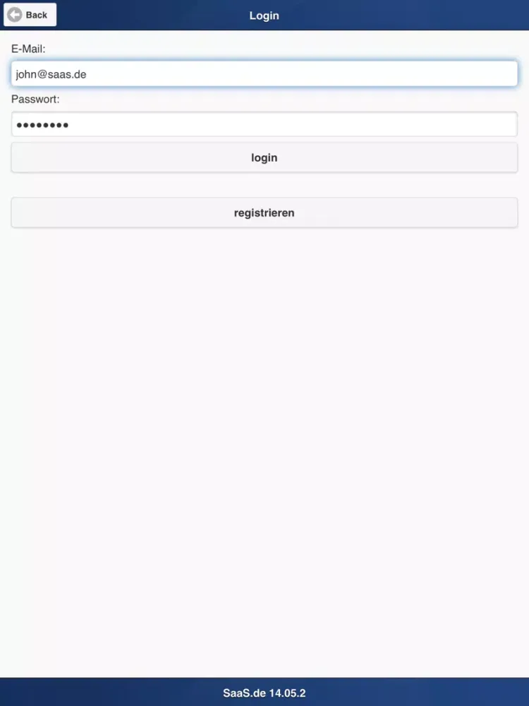 Capturas de pantalla de Time Recording SaaS.de iPad 