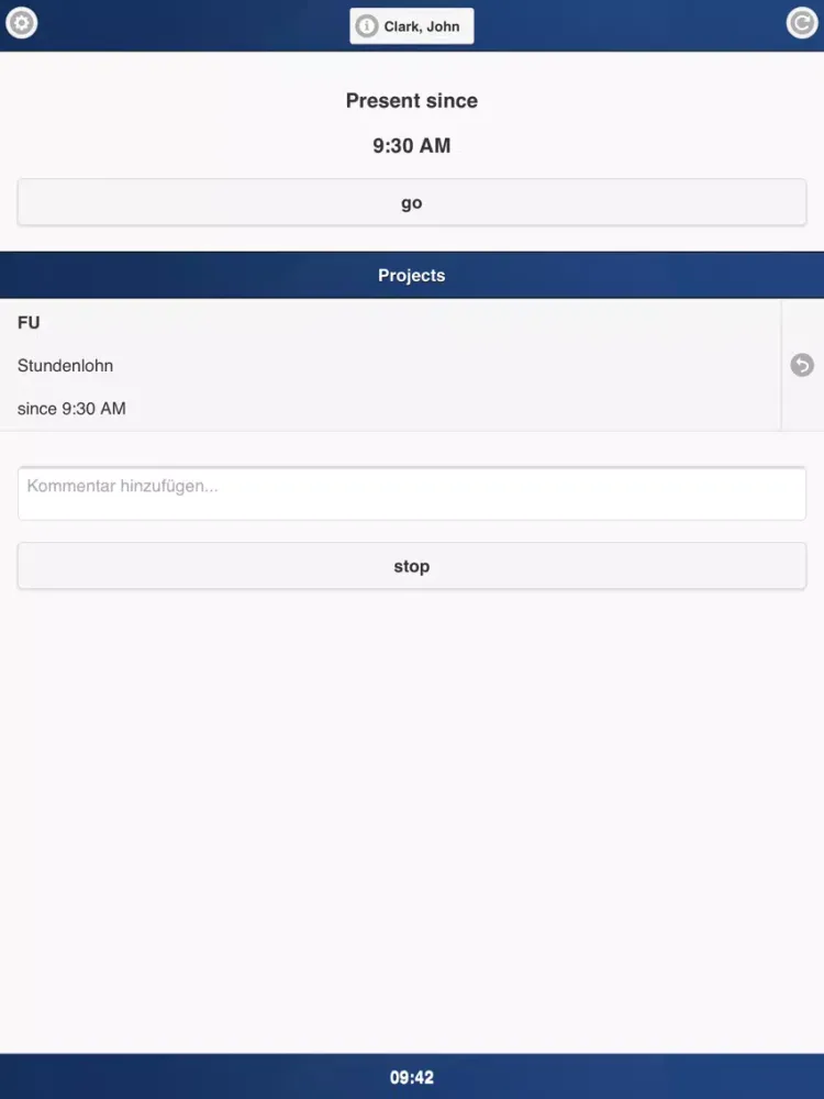 Capturas de pantalla de Time Recording SaaS.de iPad 