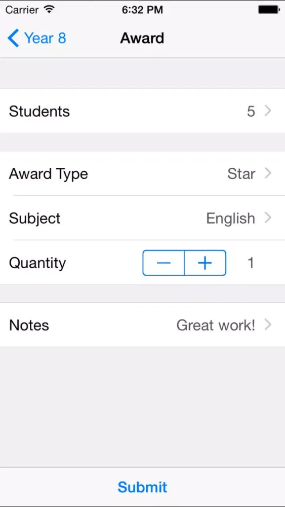 Capturas de tela do School Rewards 2