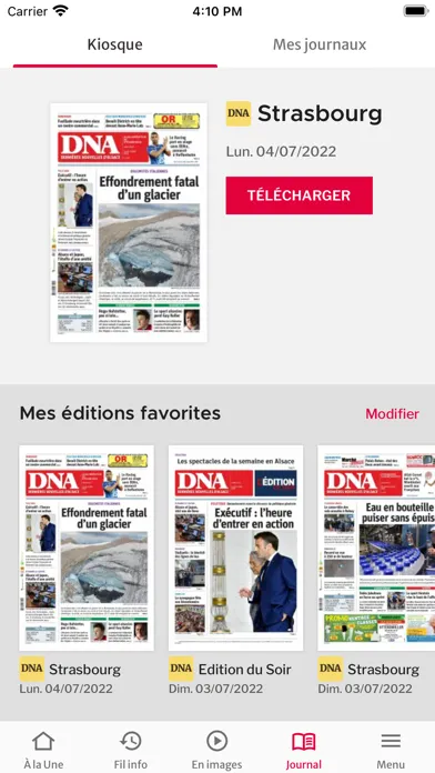 Dernières Nouvelles d'Alsace应用截图