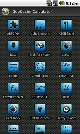 Captures d'écran de GCC - GeoCache Calculator