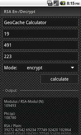 Captures d'écran de GCC - GeoCache Calculator