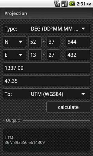 Captures d'écran de GCC - GeoCache Calculator