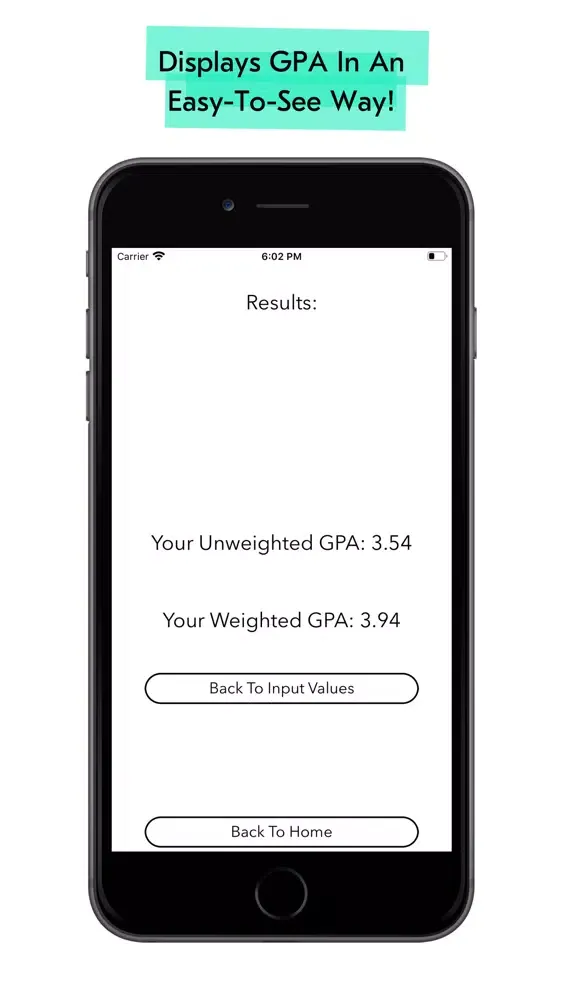 Tangkapan layar Grade/GPA Calculator
