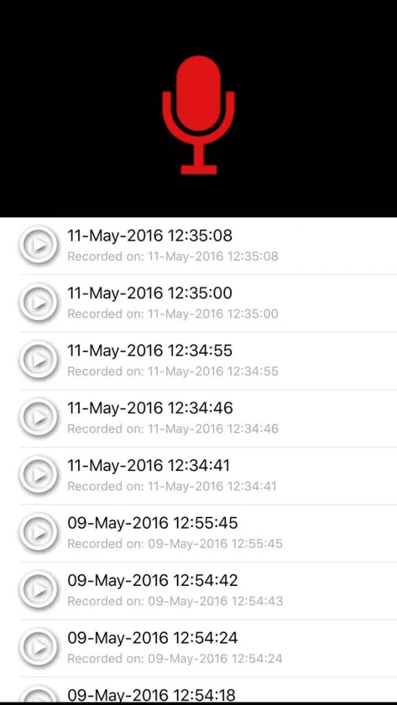 Watch Recorder ( Voice Memo ) سکرین شاٹس