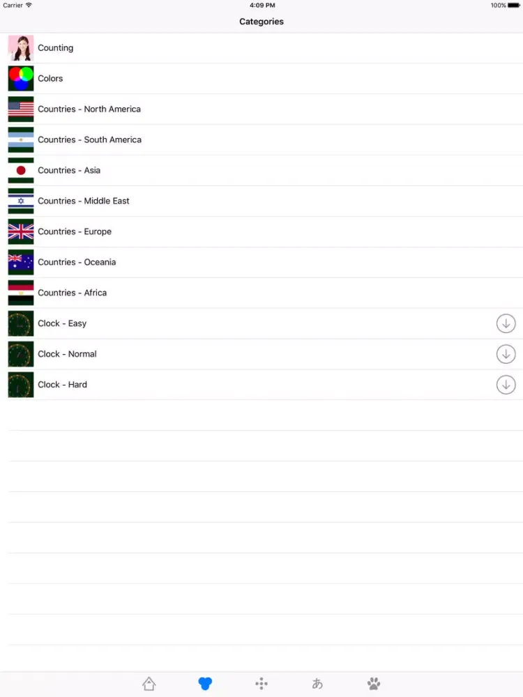 صور Flash Card (Dots Card, Flag, Color, Kanji, Animal) iPad 
