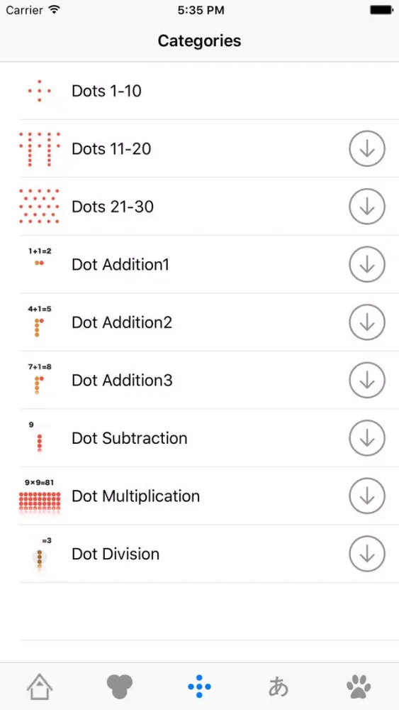 صور Flash Card (Dots Card, Flag, Color, Kanji, Animal)