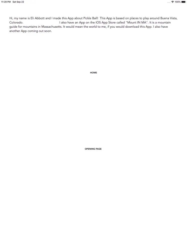 Ảnh chụp màn hình của Pickle Ball: in Colorado iPad 