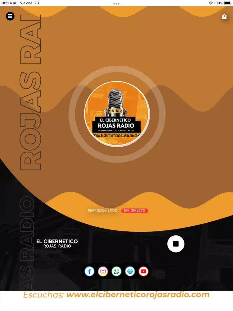 Screenshot di El Cibernetico Rojas Radio iPad 