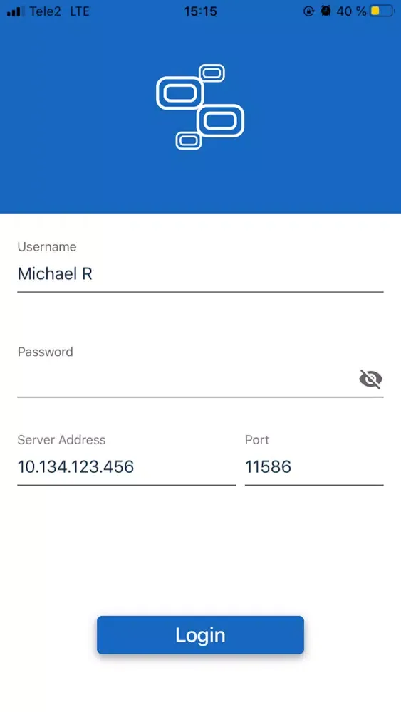 Captures d'écran de SmartPTT Mobile PoC Client