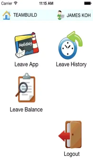 eLeave App سکرین شاٹس