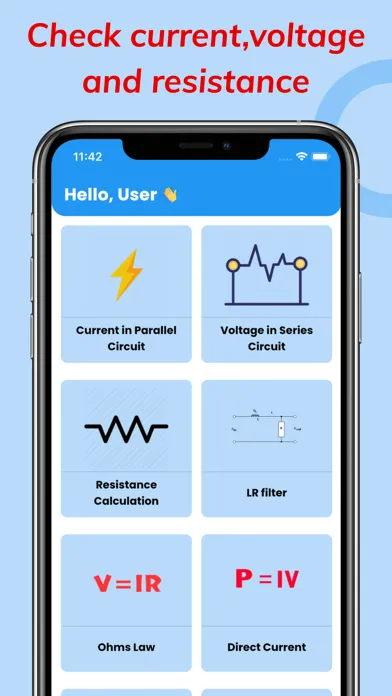 Capturas de pantalla de Electric circuit calculator